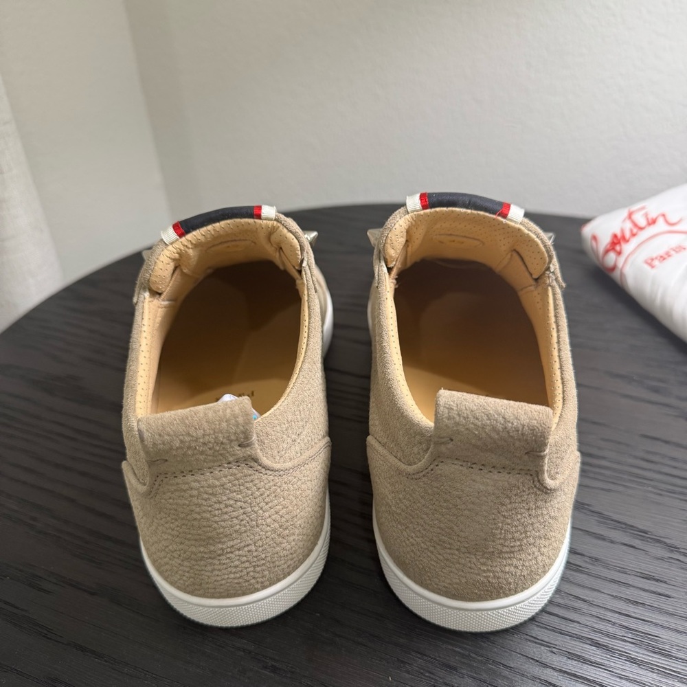 Christian Louboutin F.A.V Fique A Vontade Sneaker Tan 42 - Picture 8 of 10